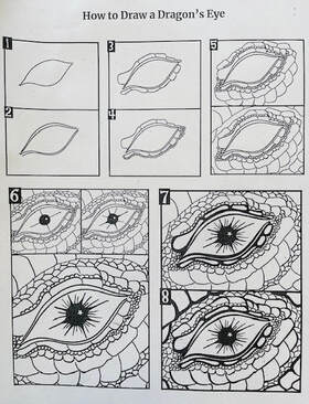 How to Draw and Color Dragon Eyes 